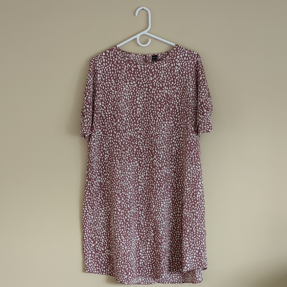 Medium Shein Pink And White Dots Dress